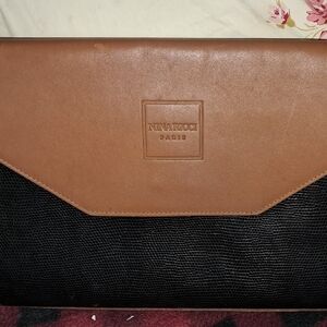 Nina Ricci Tan and Black Men's Briefcase
